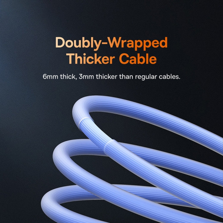 Baseus Cool Play Series 2.4A USB to 8 Pin Fast Charging Data Cable, Length: