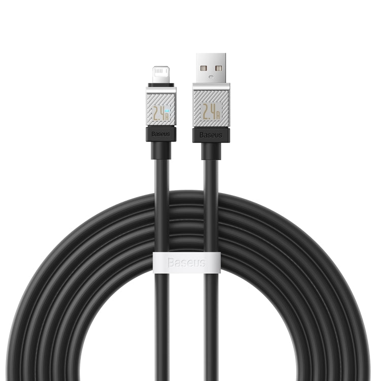 Baseus Cool Play Series 2.4A USB to 8 Pin Fast Charging Data Cable, Length: