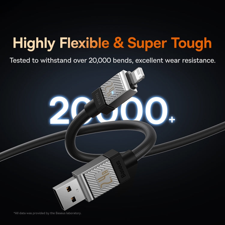 Baseus Cool Play Series 2.4A USB to 8 Pin Fast Charging Data Cable, Length: