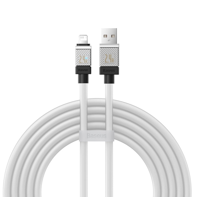 Baseus Cool Play Series 2.4A USB to 8 Pin Fast Charging Data Cable, Length: