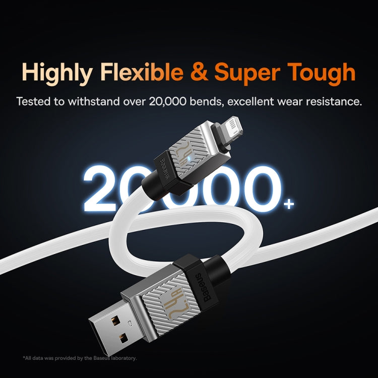 Baseus Cool Play Series 2.4A USB to 8 Pin Fast Charging Data Cable, Length: