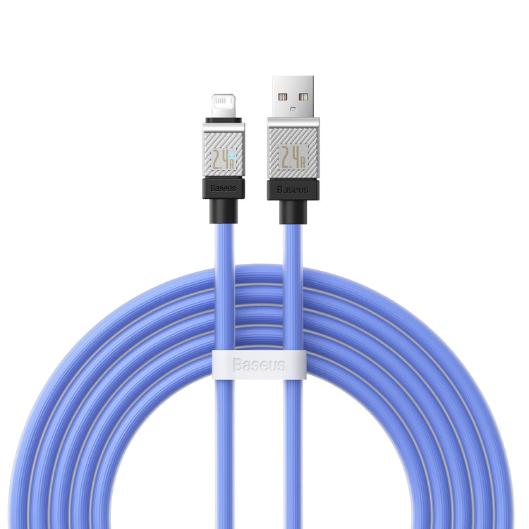 Baseus Cool Play Series 2.4A USB to 8 Pin Fast Charging Data Cable, Length: