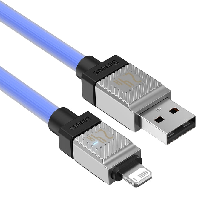 Baseus Cool Play Series 2.4A USB to 8 Pin Fast Charging Data Cable, Length: