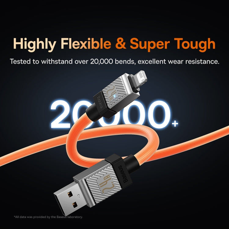 Baseus Cool Play Series 2.4A USB to 8 Pin Fast Charging Data Cable, Length: