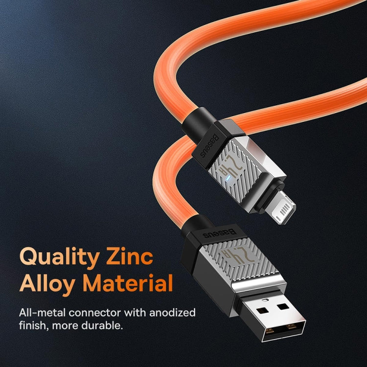 Baseus Cool Play Series 2.4A USB to 8 Pin Fast Charging Data Cable, Length: