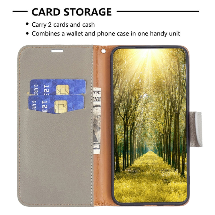 For Xiaomi Redmi 12 4G Litchi Texture Pure Color Leather Phone Case