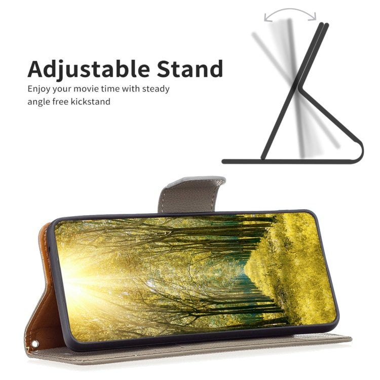 For Xiaomi Redmi 12 4G Litchi Texture Pure Color Leather Phone Case
