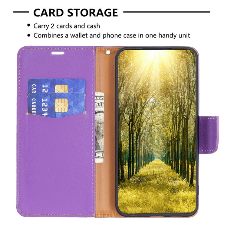 For Xiaomi Redmi 12 4G Litchi Texture Pure Color Leather Phone Case