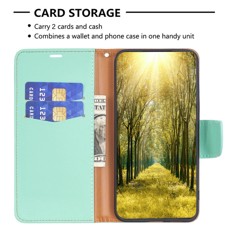 For Xiaomi Redmi 12 4G Litchi Texture Pure Color Leather Phone Case