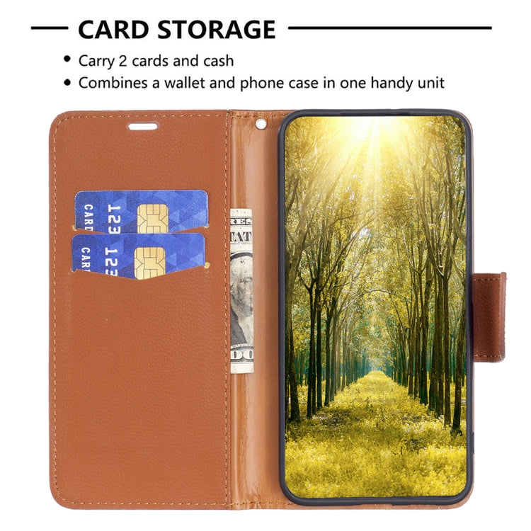 For Xiaomi Redmi 12 4G Litchi Texture Pure Color Leather Phone Case