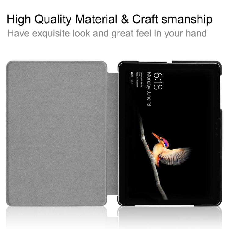 For Microsoft Surface Go 2 / Surface Go Voltage Elastic Texture Horizontal Flip Leather Case with Holder