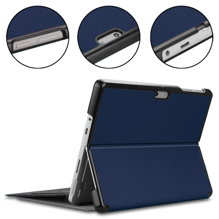 For Microsoft Surface Go 2 / Surface Go Voltage Elastic Texture Horizontal Flip Leather Case with Holder
