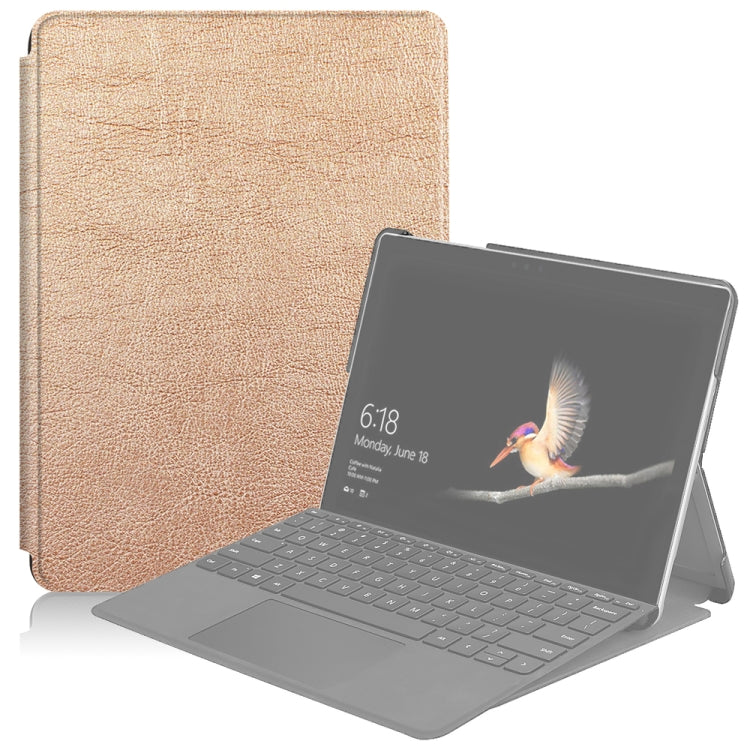 For Microsoft Surface Go 2 / Surface Go Voltage Elastic Texture Horizontal Flip Leather Case with Holder