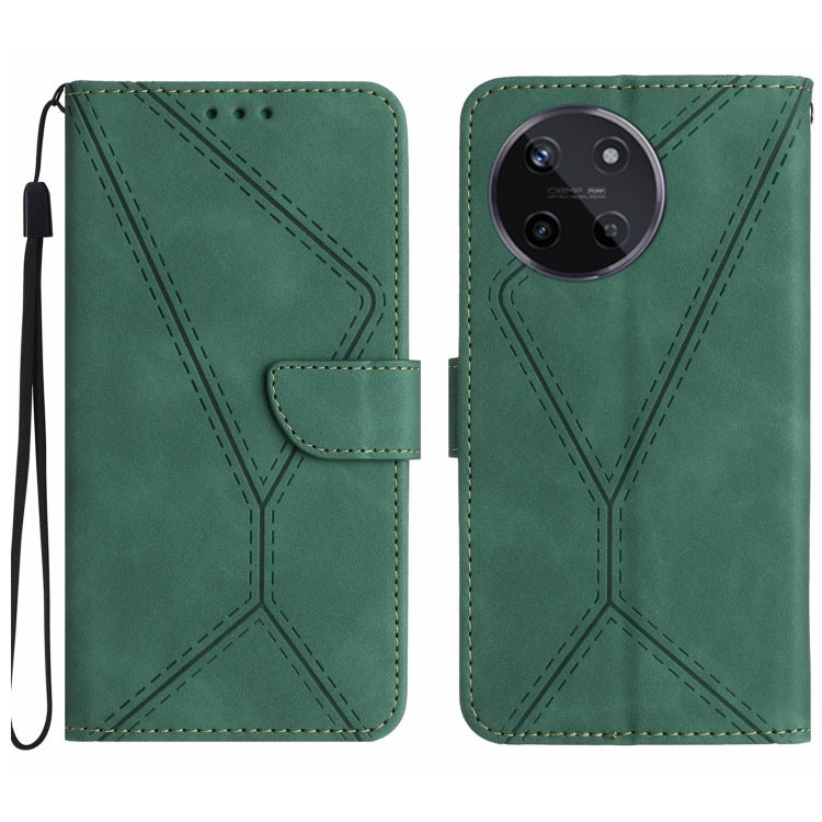 For Realme 11 4G Global Stitching Embossed Leather Phone Case