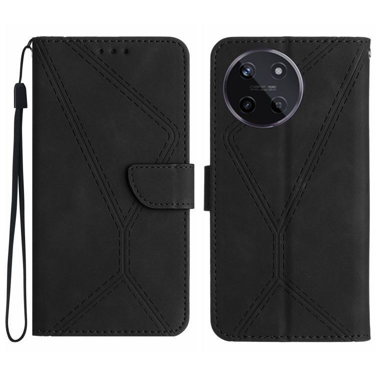 For Realme 11 4G Global Stitching Embossed Leather Phone Case