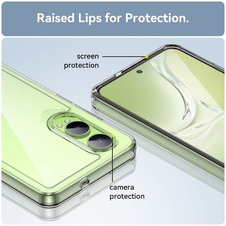 For OPPO K12x Colorful Series Acrylic Hybrid TPU Phone Case