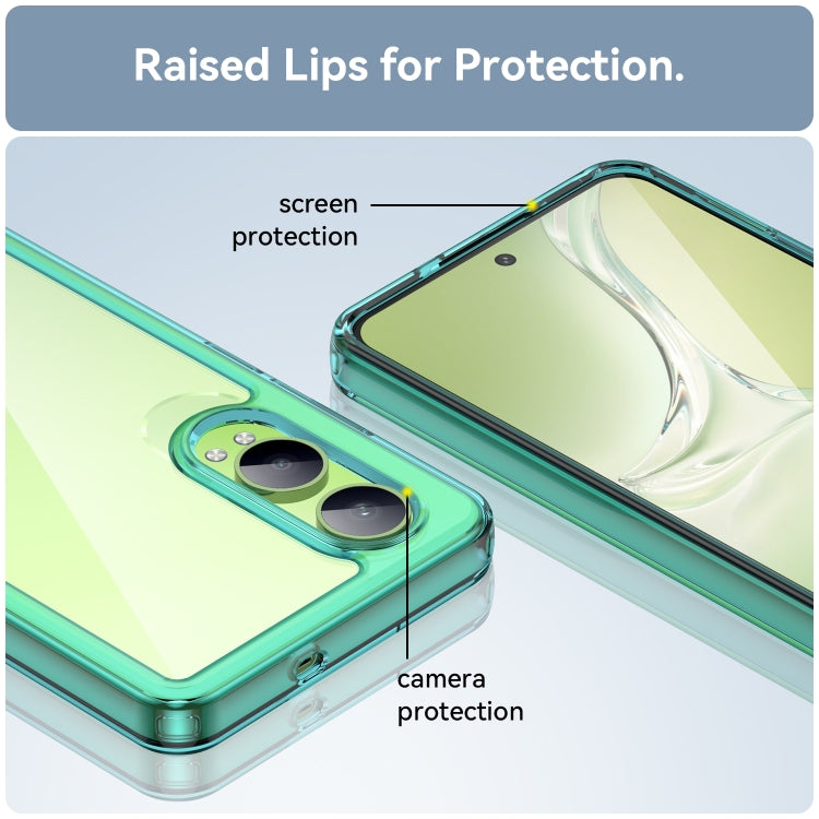 For OPPO K12x Colorful Series Acrylic Hybrid TPU Phone Case