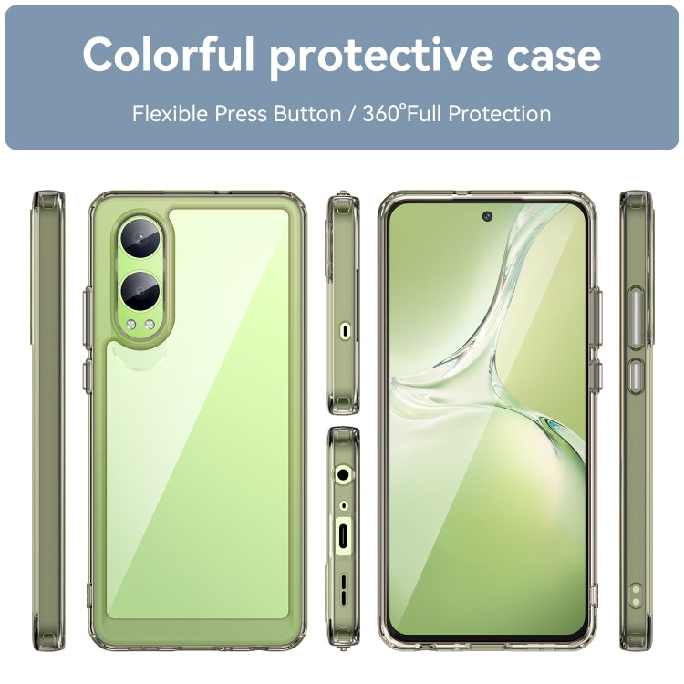 For OPPO K12x Colorful Series Acrylic Hybrid TPU Phone Case