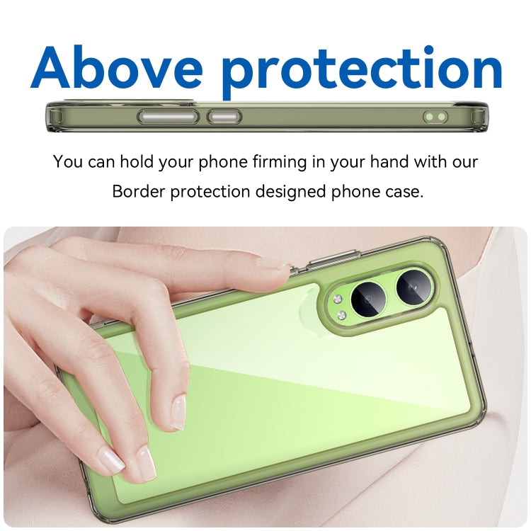 For OPPO K12x Colorful Series Acrylic Hybrid TPU Phone Case
