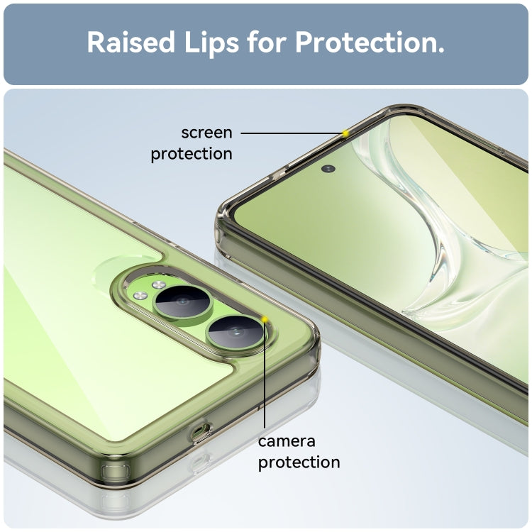 For OPPO K12x Colorful Series Acrylic Hybrid TPU Phone Case