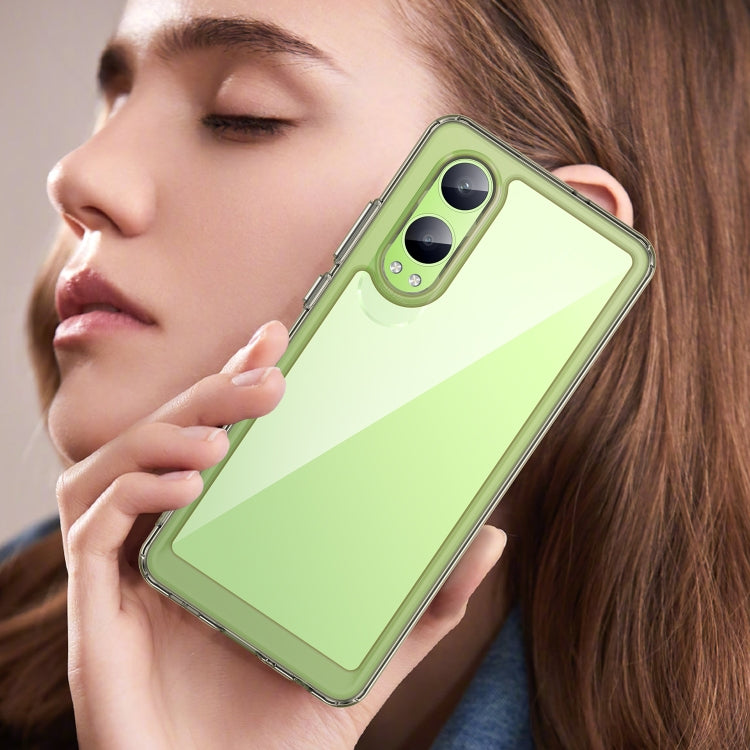 For OPPO K12x Colorful Series Acrylic Hybrid TPU Phone Case