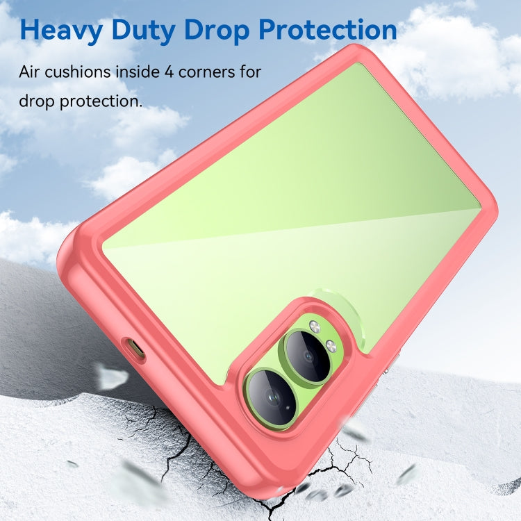 For OPPO K12x Colorful Series Acrylic Hybrid TPU Phone Case