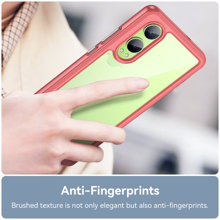 For OPPO K12x Colorful Series Acrylic Hybrid TPU Phone Case