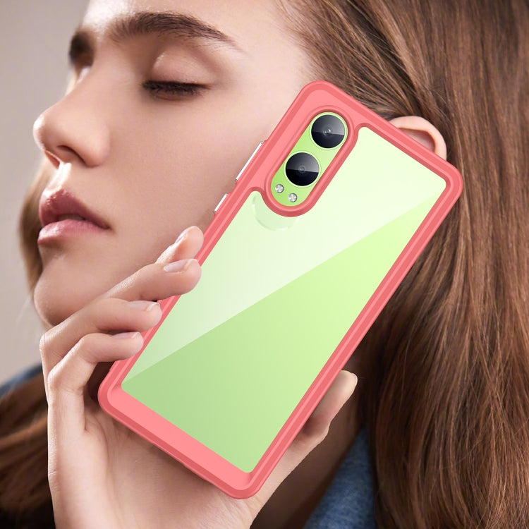 For OPPO K12x Colorful Series Acrylic Hybrid TPU Phone Case