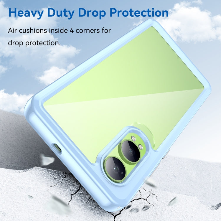 For OPPO K12x Colorful Series Acrylic Hybrid TPU Phone Case