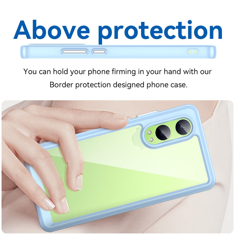 For OPPO K12x Colorful Series Acrylic Hybrid TPU Phone Case
