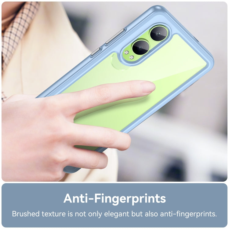 For OPPO K12x Colorful Series Acrylic Hybrid TPU Phone Case