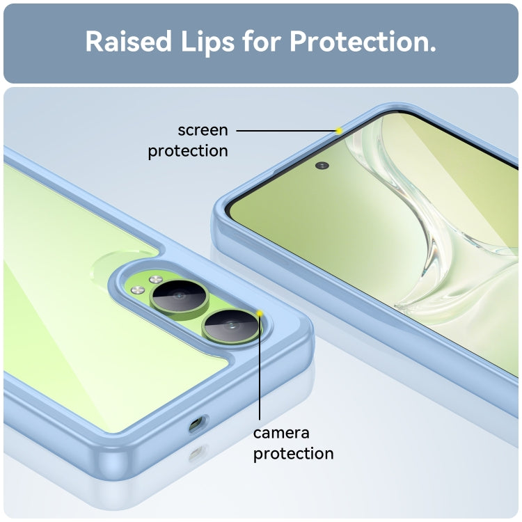 For OPPO K12x Colorful Series Acrylic Hybrid TPU Phone Case