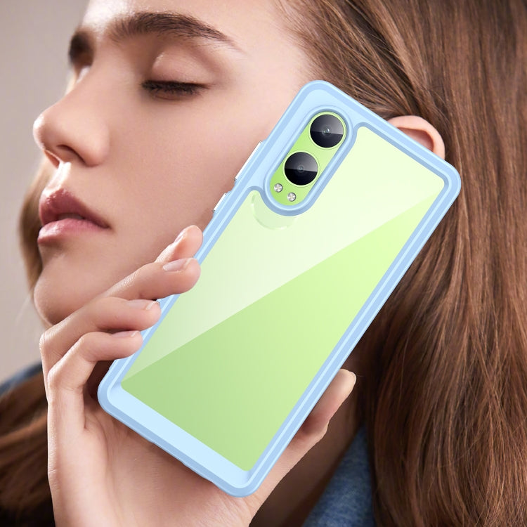 For OPPO K12x Colorful Series Acrylic Hybrid TPU Phone Case