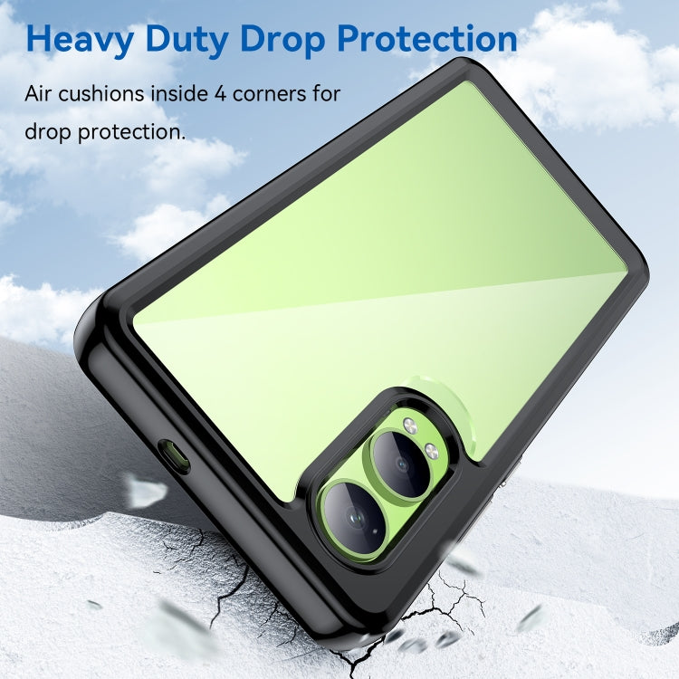 For OPPO K12x Colorful Series Acrylic Hybrid TPU Phone Case