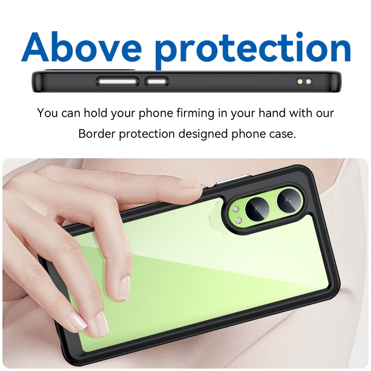 For OPPO K12x Colorful Series Acrylic Hybrid TPU Phone Case