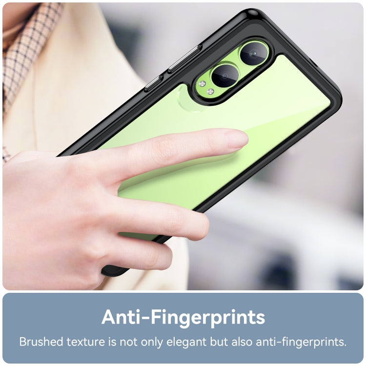 For OPPO K12x Colorful Series Acrylic Hybrid TPU Phone Case