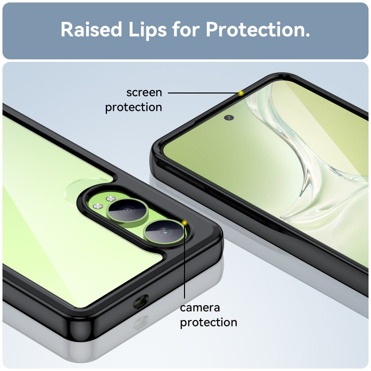 For OPPO K12x Colorful Series Acrylic Hybrid TPU Phone Case