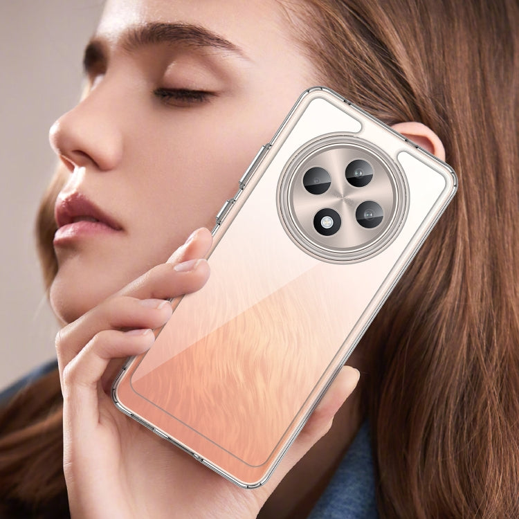 For OPPO Reno12 F 4G Colorful Series Acrylic Hybrid TPU Phone Case