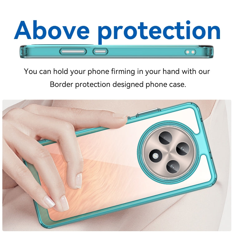 For OPPO Reno12 F 4G Colorful Series Acrylic Hybrid TPU Phone Case