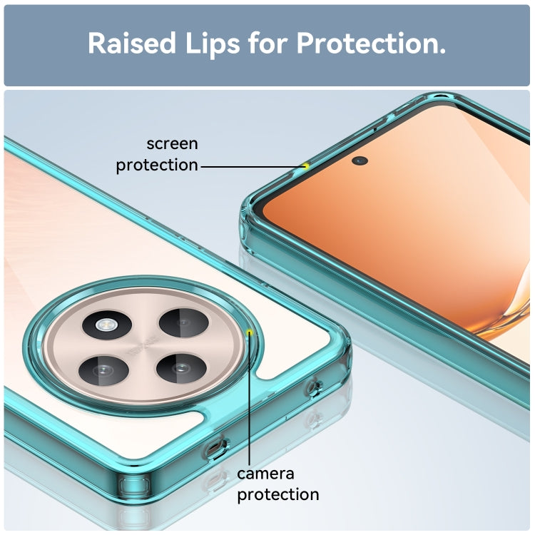 For OPPO Reno12 F 4G Colorful Series Acrylic Hybrid TPU Phone Case