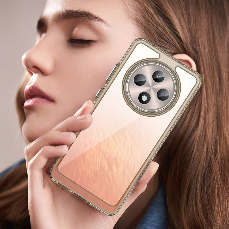 For OPPO Reno12 F 4G Colorful Series Acrylic Hybrid TPU Phone Case