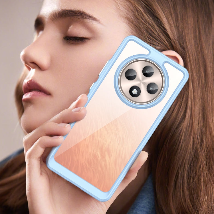For OPPO Reno12 F 4G Colorful Series Acrylic Hybrid TPU Phone Case