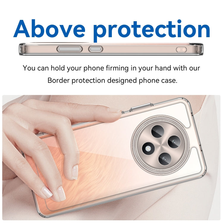 For OPPO Reno12 F 5G Colorful Series Acrylic Hybrid TPU Phone Case