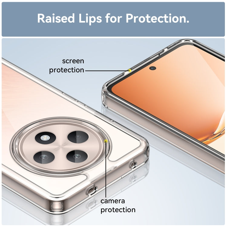 For OPPO Reno12 F 5G Colorful Series Acrylic Hybrid TPU Phone Case