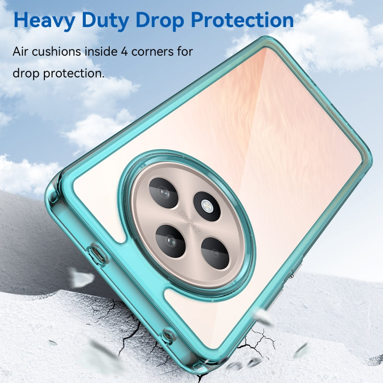 For OPPO Reno12 F 5G Colorful Series Acrylic Hybrid TPU Phone Case
