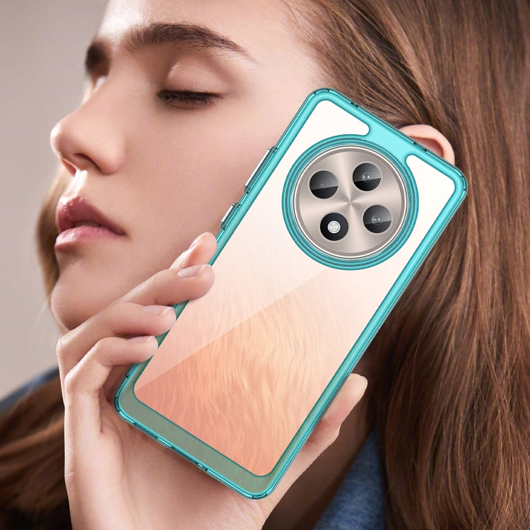 For OPPO Reno12 F 5G Colorful Series Acrylic Hybrid TPU Phone Case
