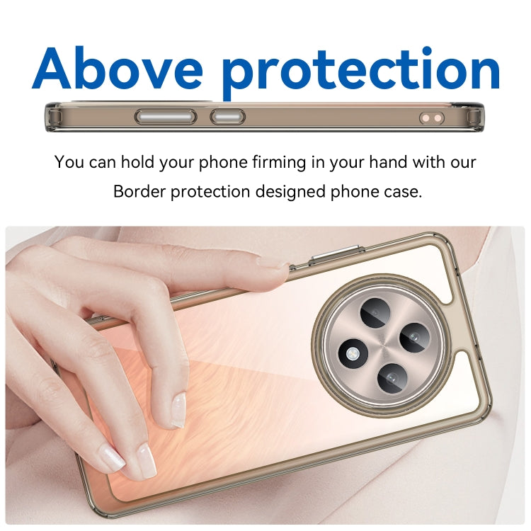 For OPPO Reno12 F 5G Colorful Series Acrylic Hybrid TPU Phone Case