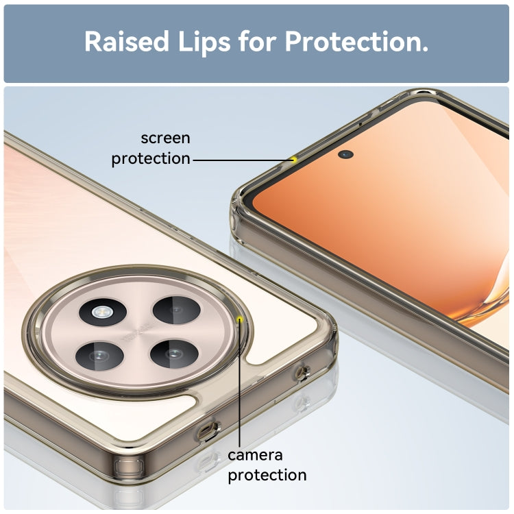 For OPPO Reno12 F 5G Colorful Series Acrylic Hybrid TPU Phone Case