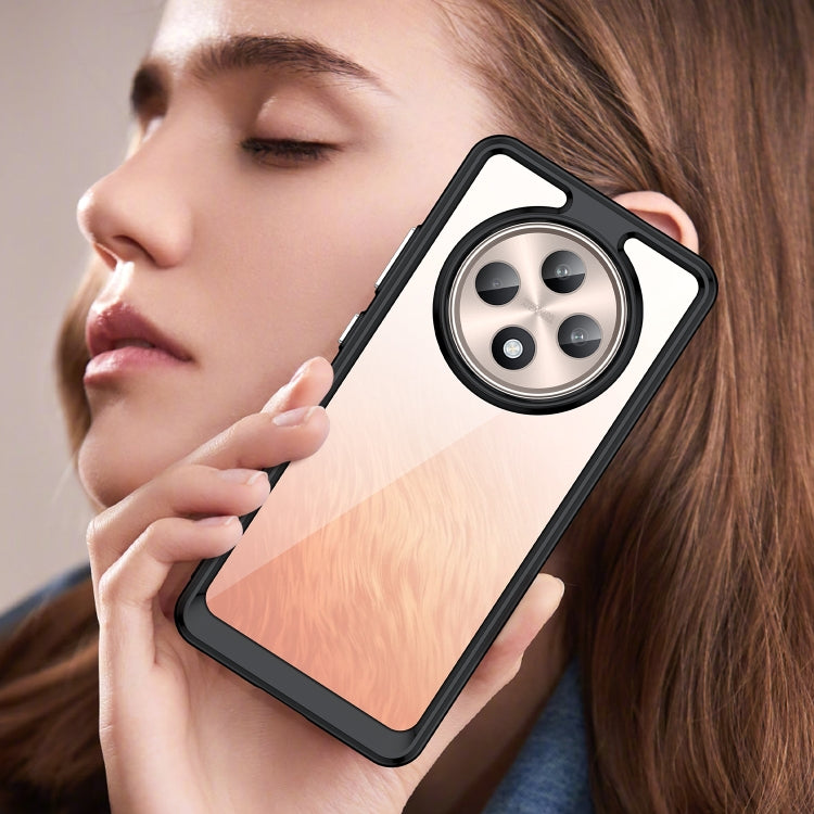 For OPPO Reno12 F 5G Colorful Series Acrylic Hybrid TPU Phone Case