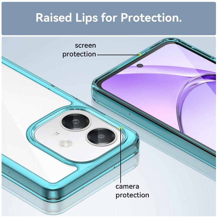 For OPPO A3 5G Global Colorful Series Acrylic Hybrid TPU Phone Case